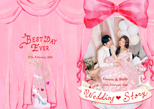 Girl’s Room(Ribbonあり)_プロフィールブックテンプレート