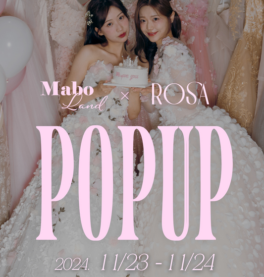 韓国花嫁体験♡11/23（土）11/24（日）韓国大人気ドレス「rosasposa」日本初お披露目＆ヘアメイク・フォト体験 POP UP開催！