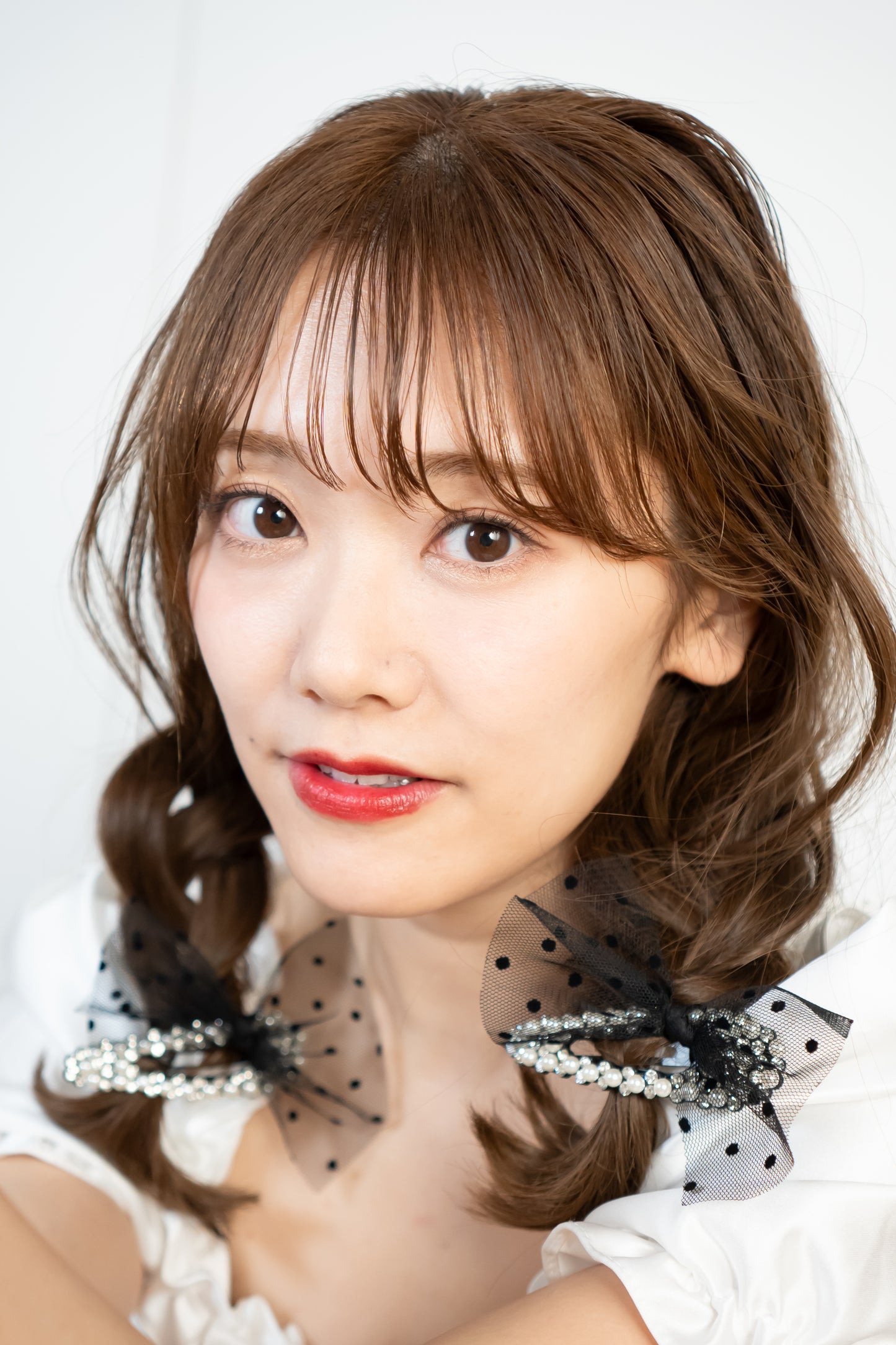 Dot Tulle Ribbon Pin-ドットチュールリボンピン-