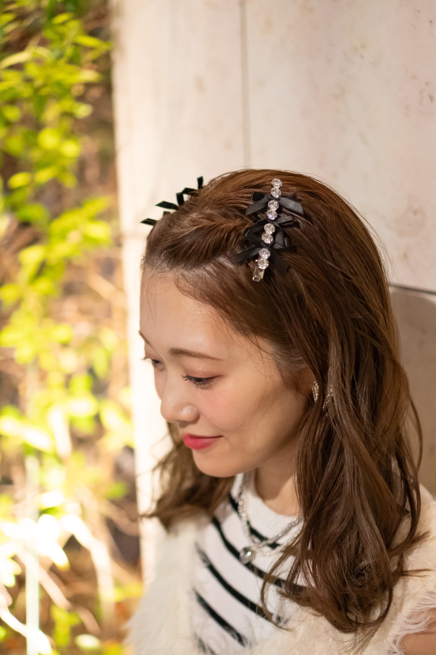 Jewel Ribbon Pin-宝石リボン-