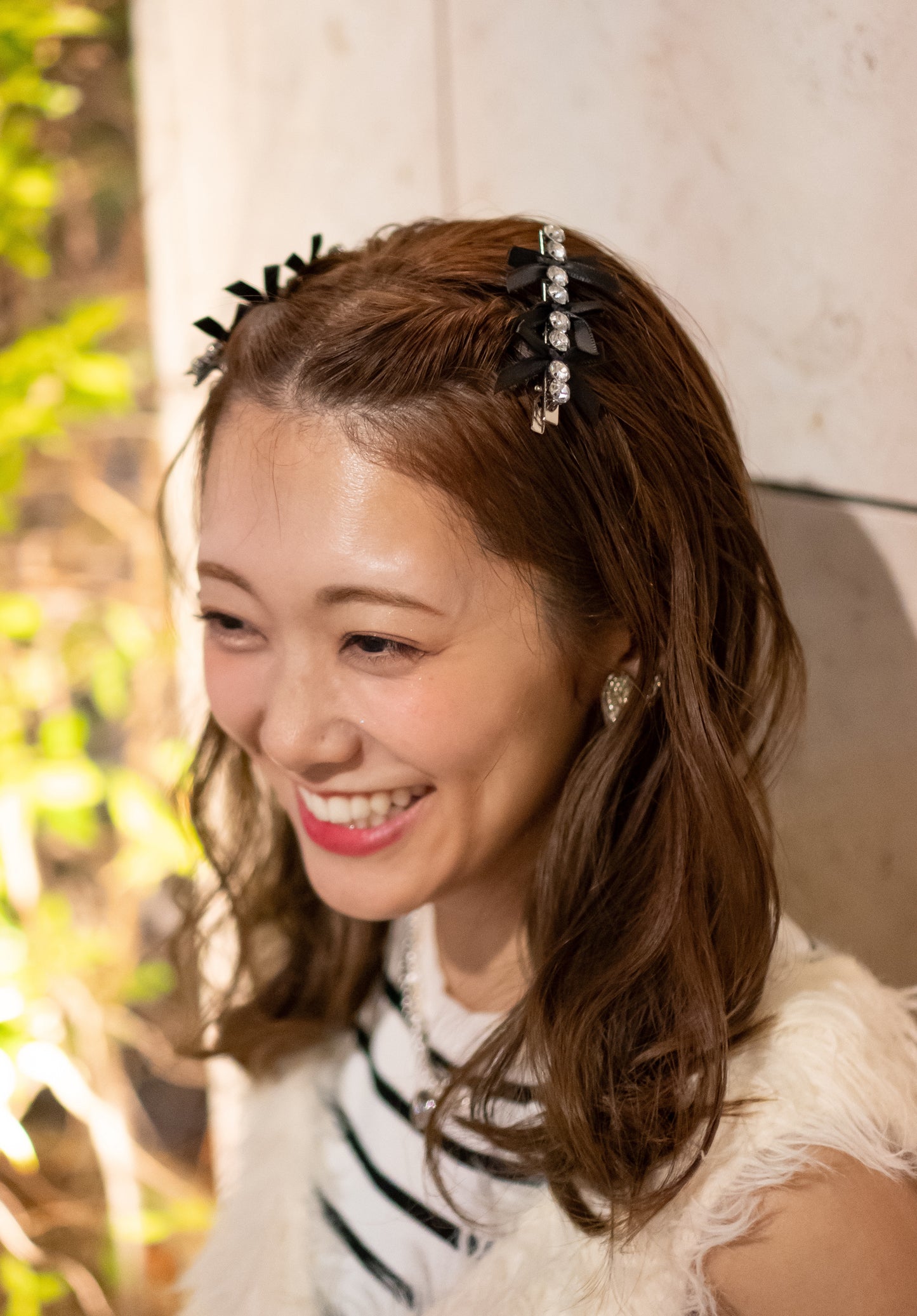 Jewel Ribbon Pin-宝石リボン-