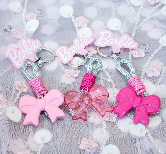 Barbieリボンチャーム キーホルダー
