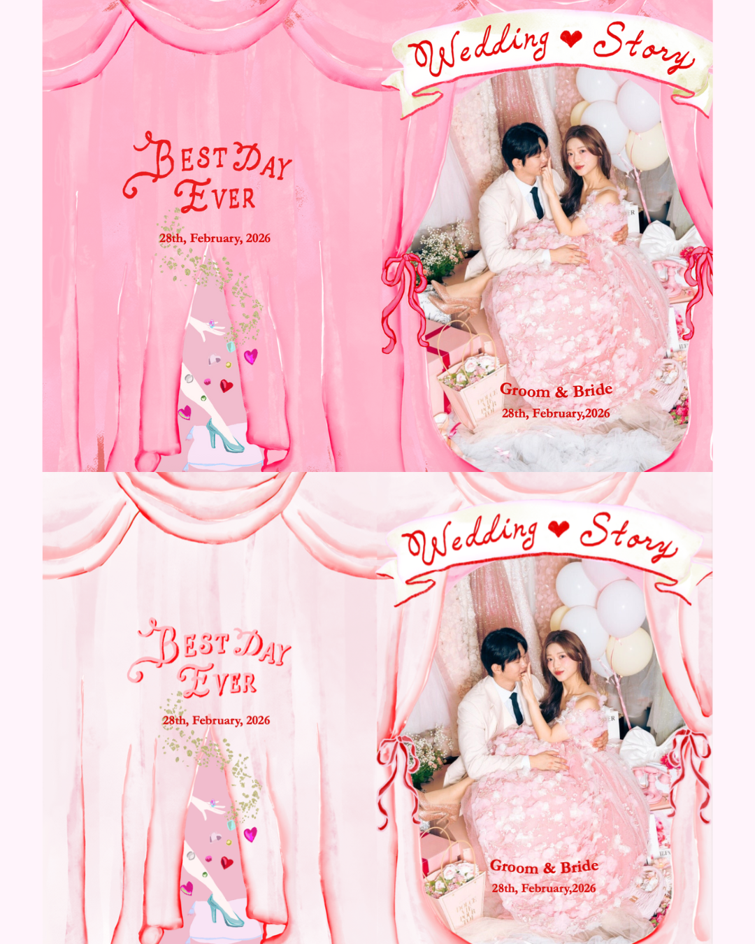 Girl’s Room（Ribbonなし）_プロフィールブックテンプレート