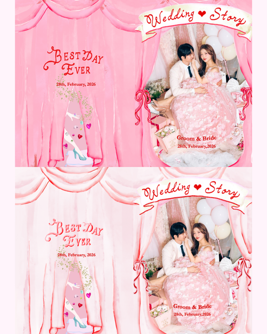 Girl’s Room（Ribbonなし）_プロフィールブックテンプレート