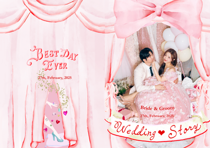 Girl’s Room（Ribbonあり）_プロフィールブックテンプレート