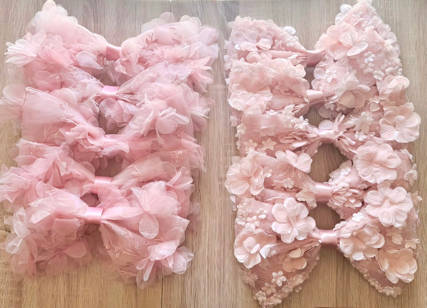 Dress Ribbon Barrette-ミルキーピンク-