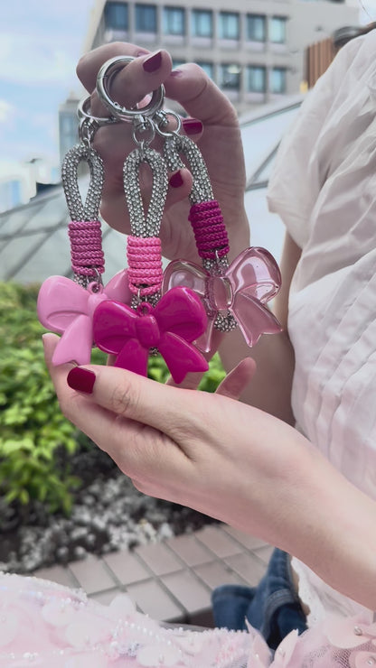 Barbieリボンチャーム キーホルダー