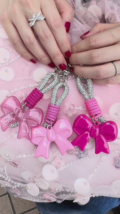 Barbieリボンチャーム キーホルダー