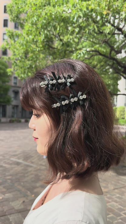 Jewel Ribbon Pin-宝石リボン-